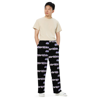 All-over print unisex wide-leg pants